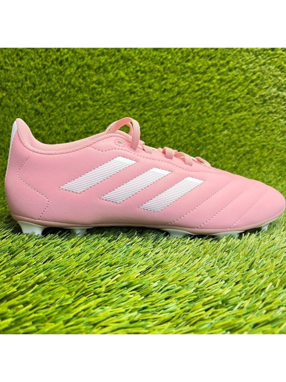 Adidas Goletto VIII FG Mens Size 8.5 Pink White Running Leather Soccer Cleats